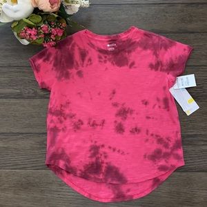 Zella girls pink dandy tie-dye top NWT L(10/12)